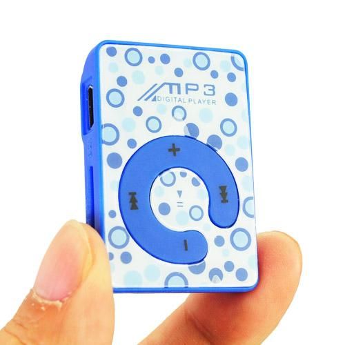 Mini Mp3 Player Multicolor com plug TF Card Suporta até 8GB